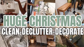 2022 HUGE CLEAN DECORATE AND DECLUTTER WITH ME| EXTREME CHRISTMAS CLEANING MOTIVATION| CLEAN WITH ME