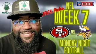 Monday Night Football 49ers vs Vikings | NFL Week 7 Picks | MoneyPot Betting