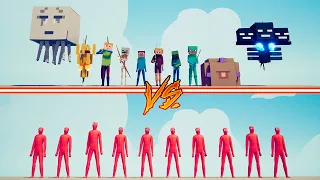 RANDOM TEAM vs MINECRAFT TEAM - Totally Accurate Battle Simulator | TABS