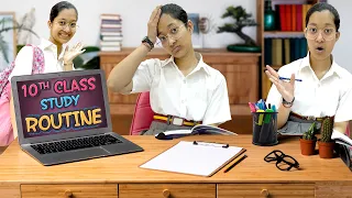 Jinni Ka 10th Class Study Routine 📚 | Study Tips 📐 | Cute Sisters