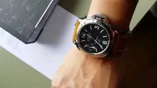 Panerai watch superlume in action