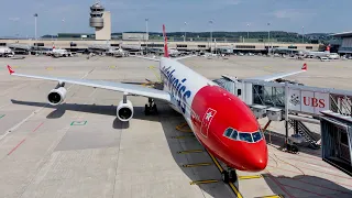 Edelweiss Air Airbus A340 | Business Class flight to the Maldives