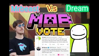 MrBeast vs Dream  MInecraft live Mob Vote 2021