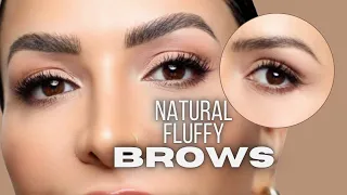 These 2 Products make thin Eyebrows LOOK INCREDIBLE | Detailed Natural Fluffy Eyebrow Tutorial