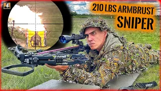 ARMBRUST als SNIPER! - Wie weit kann man mit 210 lbs schießen? | Survival Mattin