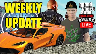 GTA 5 ONLINE WEEKLY UPDATE! 4/20 EVENT! MC SALES DOUBLE!!