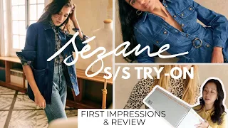 SEZANE S/S TRY-ON & REVIEW | Will Jacket, Tea Dress, Martin Trousers & Felix Jumper | Petite Style