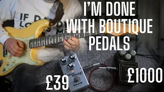 Why I Sold My Boutique Pedals like the Vemuram TSV808