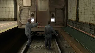 mobster is run over by train - Max Payne