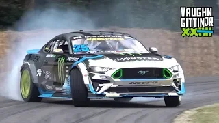 Vaughn Gittin Jr.'s 900HP Supercharged Ford Mustang RTR! - Drifting at Goodwood FOS 2019!