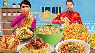 नूडल्स चुनौती NOODLES Food Challenge Funny Hindi Comedy Video