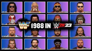 WWF 1988 in WWE 2K23 | Full Roster & Entrances