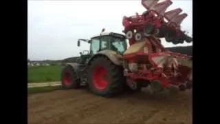 Fendt 826 vom LU Kerler beim Mais säen 2013 *HD*