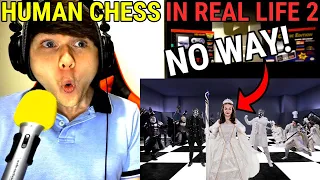 Human Chess In Real Life 2 @shilohandbros REACTION!