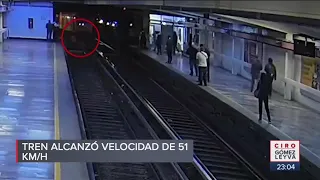 Video del tren antes de chocar en Tacubaya | Noticias con Ciro Gómez Leyva