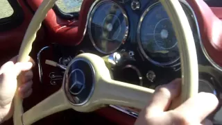 Mercedes 300SL Gullwing cold start and initial driving