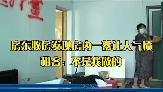 房屋出租后被租客故意破坏，收房一幕让人气炸，租客：不是我