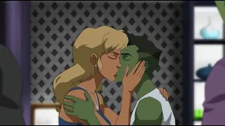 Young Justice: Outsiders Beast Boy and Queen Perdita Moment