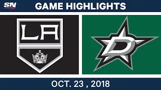 NHL Highlights | Kings vs. Stars - Oct. 23, 2018