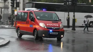 Police Diplomatic Protection Group responding with sirens in London!