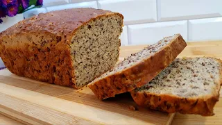 Ich kaufe kein Brot mehr! Neues perfektes Rezept für schnelles Brot in 5 Minuten.Vollkornbrot.backen