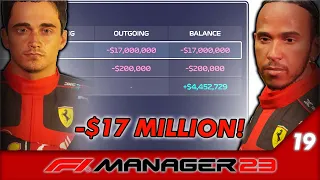 MASSIVELY IN DEBT? (F1 Manager 23 - Lewis to Ferrari #19 - United States GP)