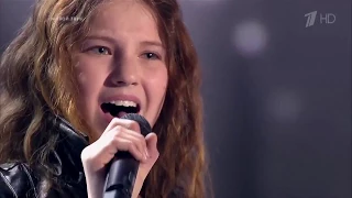 Ангельский голос😍 Белый Снег,The Voice Kids Russia 2017,Stefania Sokolova