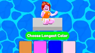 Roblox choose longest color…