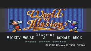World of Illusion Walkthrough 2 Players Sega Genesis | ALLSTARGAMER