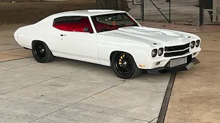 FOR SALE TWIN TURBO RESTOMOD CHEVELLE. Call 9168567931 or victorylapclassics.net