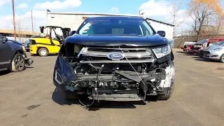 Ford Edge Titanium. Лобовой с неожиданными повреждениями.