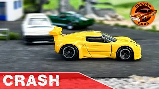 1/64 Scale Diecast Cars Crash Compilation [Stop Motion]