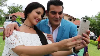 SUNNY LEONE HANIF NOYDA - ARBAZKHAN - on set TERA INTEZAA7V4A1328