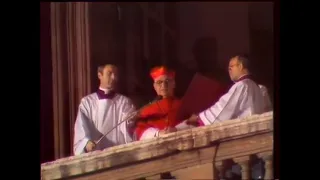 wybor karola wojtyly na papieza 16 10 1978 oryginal wideo