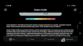 tropical storm Frank formed  in the Eastern pacific  today