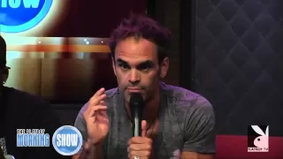 Steven Ogg with Ned & Solo at the Playboy Morning Show