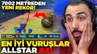 YENİ DÜNYA REKORU!! 😮 7802 METREDEN BOMBAYLA KİLL ALDI! EN İYİ VURUŞLAR ALLSTAR #41 | PUBG MOBILE