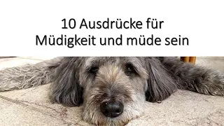 10 Ausdrücke für Müdigkeit und müde sein