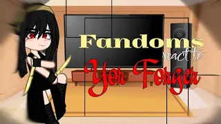 Fandoms react to Yor Forger|| Rus/Eng || [5/6] 0.75!!!!