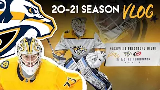 1st Game With The Preds | Inside The COVID Hockey Season #13