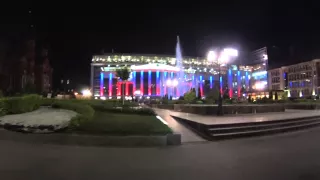 Музыкальный фонтан на площади Ленина в Туле