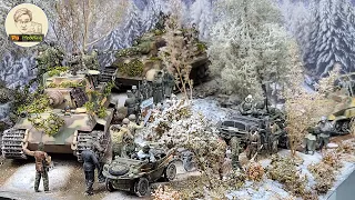 WW2 DIORAMA BATTLE OF THE BULGE, ARDENNES OFFENSIVE 1:35 (2차대전 발지전투 아르덴느 디오라마)