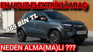 DACİA SPRİNG DETAYLI İNCELEME.ELEKTRİKLİ ARACA GEÇİŞ İÇİN EN UYGUNU MU? #keşfet #dacia #daciaspring