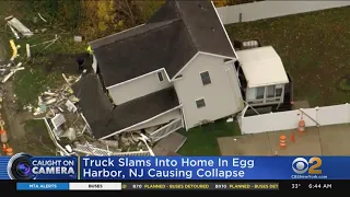 Dump Truck Slams Into New Jersey Home