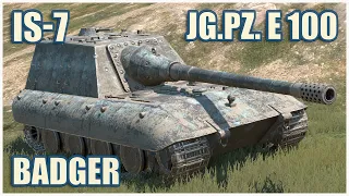 Jagdpanzer E 100, IS-7 & Badger • WoT Blitz Gameplay