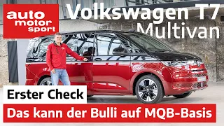 VW Mulitvan T7: Wo liegen die Unterschiede zum T6.1? - Review I auto motor und sport