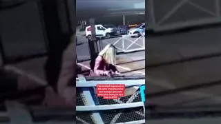 Shocking near miss at level crossing