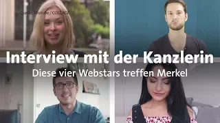 Youtuber interviewen Bundeskanzlerin Angela Merkel