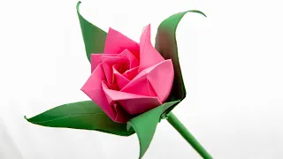 Роза оригами | Оригами цветы| How to make Beautiful Paper Flower | Easy paper rose