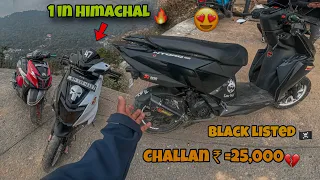 FULLY MODIFIED TVS NTORQ 125 🔥 || 1 IN HIMACHAL 😍 || CHALLAN ₹=25,000 💔 || BLACKLISTED || AsHu46